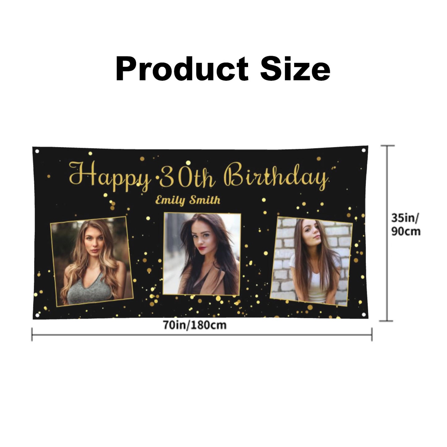 Personalized Birthday Banner - 180cm*90cm